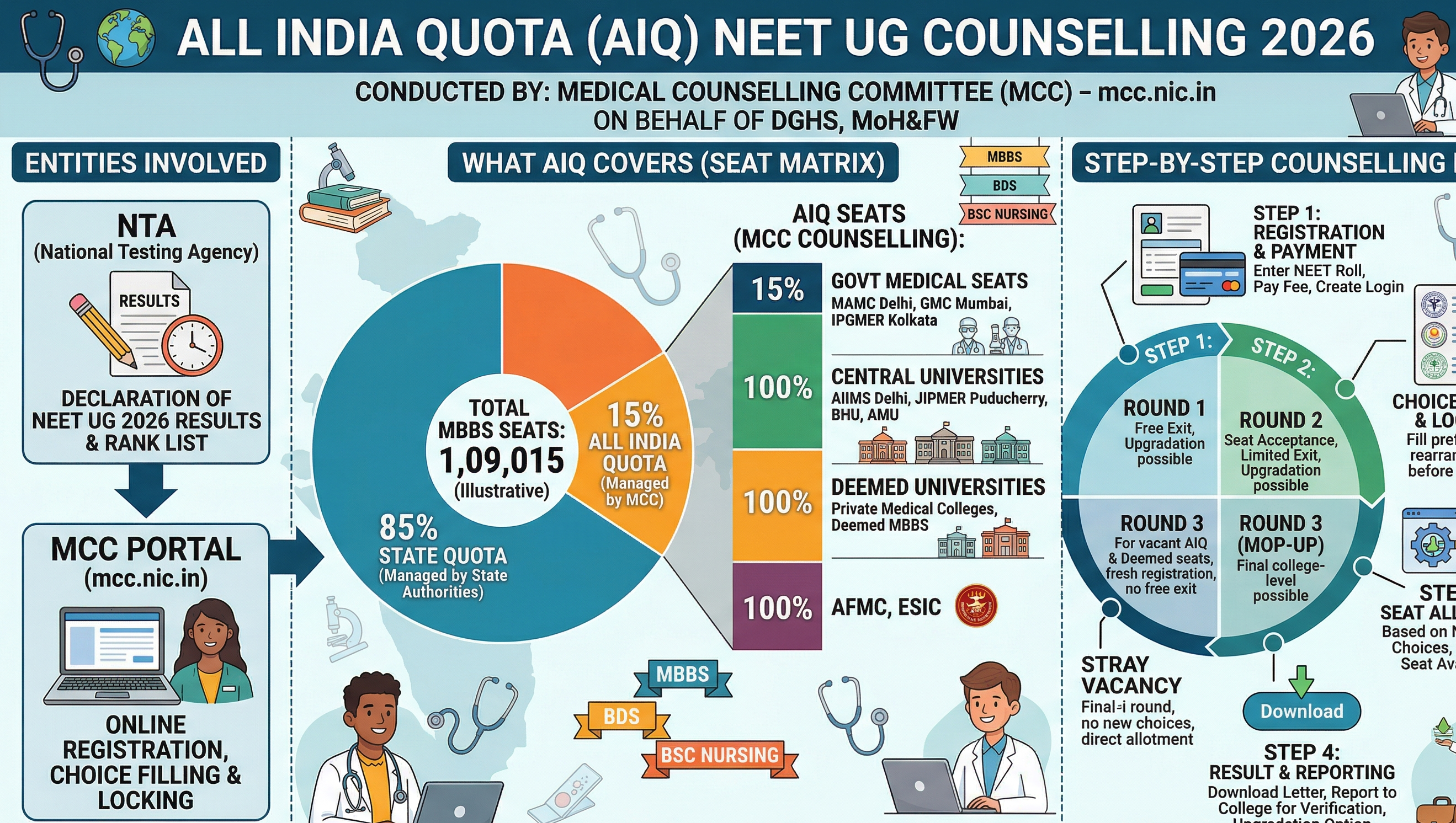 State Quota NEET Counselling 2026 – All India