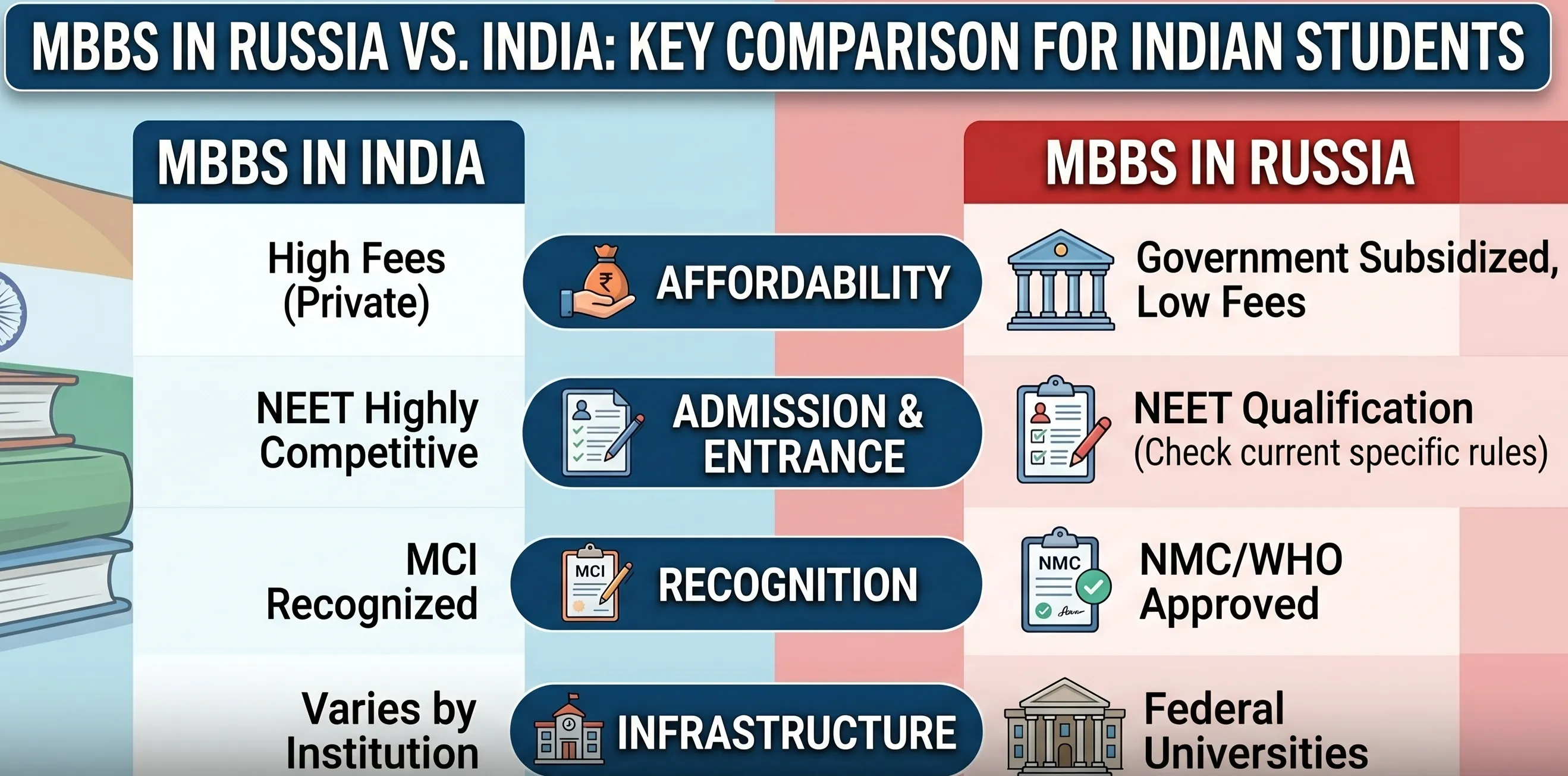 MBBS in Russia vs India comparison