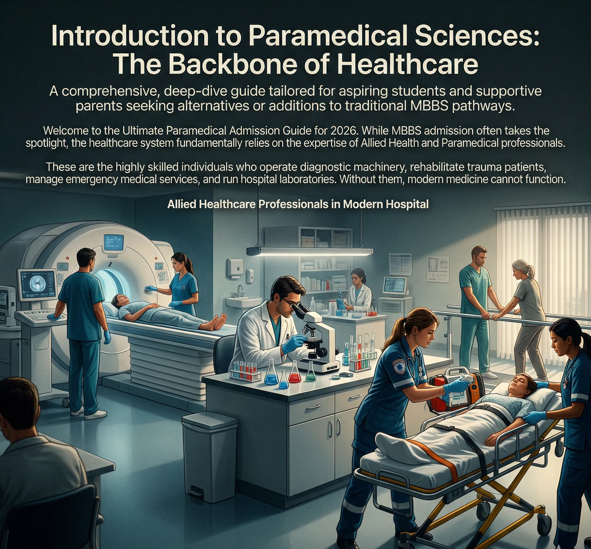 Allied Healthcare Professionals in Modern Hospital
