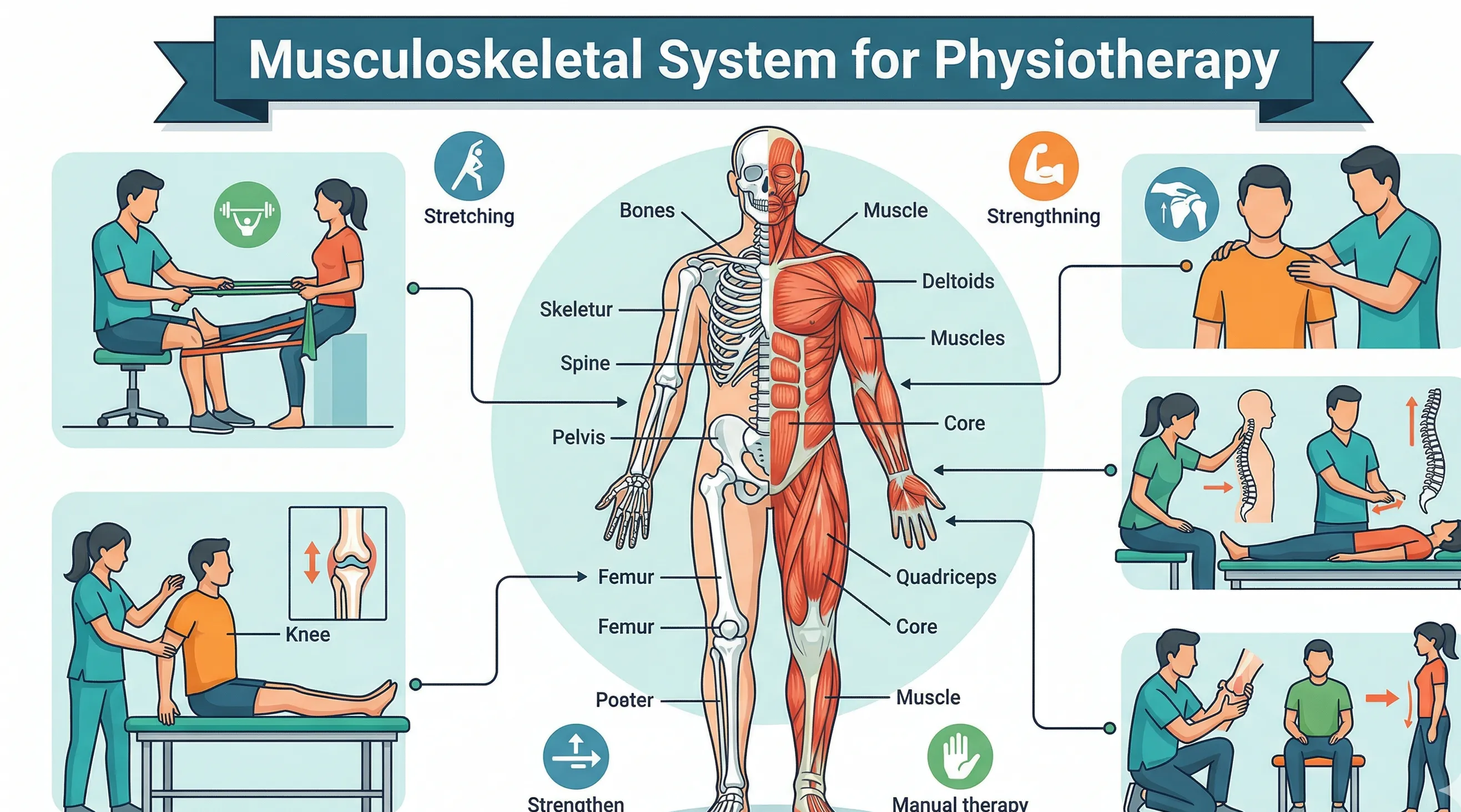 Musculoskeletal System for Physiotherapy